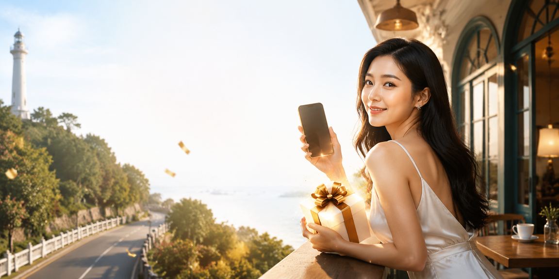 Người dùng Vũng Tàu sử dụng ứng dụng casino trực tuyến bên ly cà phê buổi sáng